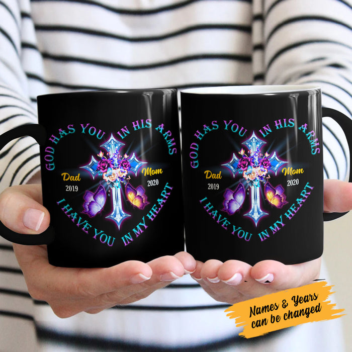 Personalized Memorial Mom Dad In My Heart Mug AP11 95O58 1