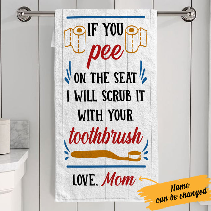 Personalized Toilet Note Bath Towel  DB181 30O57 1