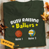 Personalized Mom Sports Busy Raising Ballers T Shirt FB205 81O53 1