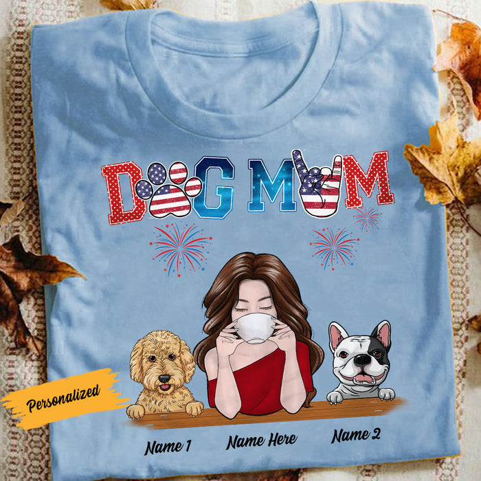 Personalized Dog Mom T Shirt MY111 26O58 1