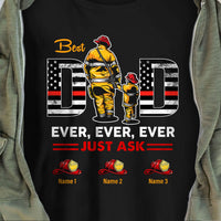Personalized Dad Grandpa Firefighter T Shirt MY242 30O58 thumb 1