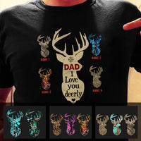 Personalized Love Deerly Dad Grandpa Hunting T Shirt AP197 81O60 thumb 1