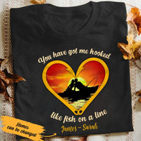 Personalized Husband & Wife Fishing T Shirt JN132 81O36 thumb 1