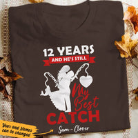 Personalized Fishing Husband & Wife Best Catch T Shirt JN172 95O53 thumb 1