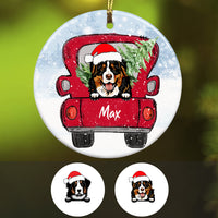Personalized Bernese Mountain Dog Christmas Ornament SB301 81O34 thumb 1