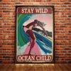 Surfing Stay Wild Ocean Child Canvas JN222 85O34 1