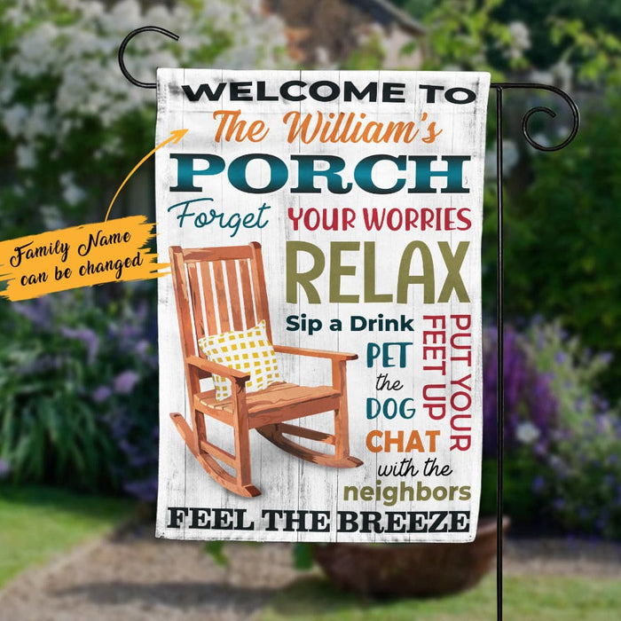 Personalized Porch Rules Gardening Garden Flag JN252 95O47 1