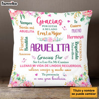 Personalized Gift For Grandma Spanish Abuela Bendita Pillow 30461 thumb 1