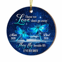Personalized Blue Dragonfly Memorial Mom Dad Ornament OB192 81O47 thumb 1
