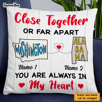 Personalized Close Together Long Distance  Pillow SB2445 30O47 thumb 1