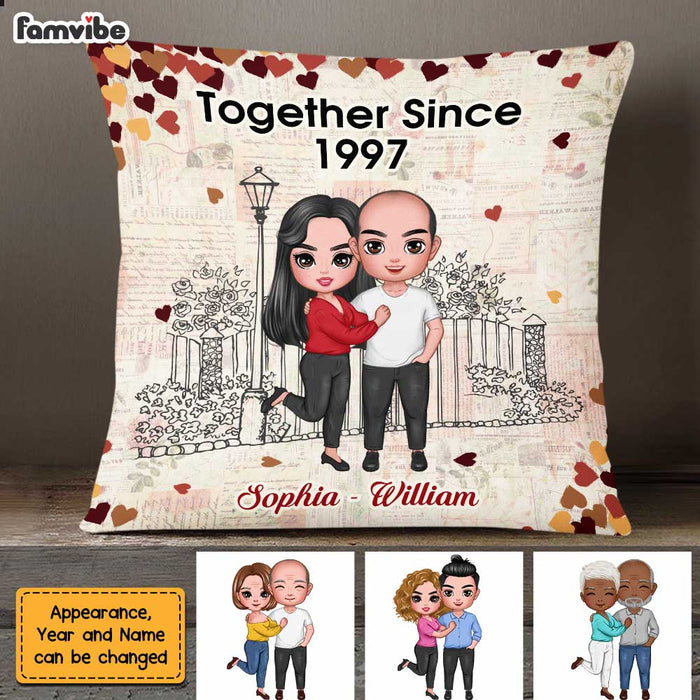Personalized Couple Together Since Pillow JN223 23O47 1