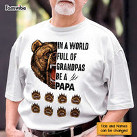Personalized Dad Grandpa Bear T Shirt AP265 30O47 thumb 1