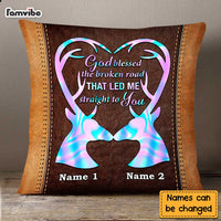 Personalized Deer Couple Hunting Pillow NB274 30O47 thumb 1