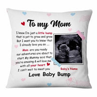 Personalized  Baby Ultra Sound Mom Grandma Grandpa Pillow MR93 30O47 thumb 1
