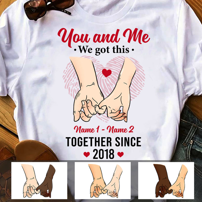 Personalized Couple We Got This T Shirt MR51 67O47 1