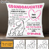 Personalized Granddaughter Dinosaur Drawing Pillow AP52 30O47 1