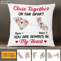 Personalized Close Together Long Distance  Pillow SB2422 30O47 thumb 1