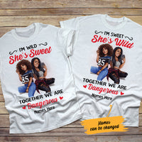 Personalized We are Dangerous BWA Friends Couple T Shirt SB111 67O47 thumb 1