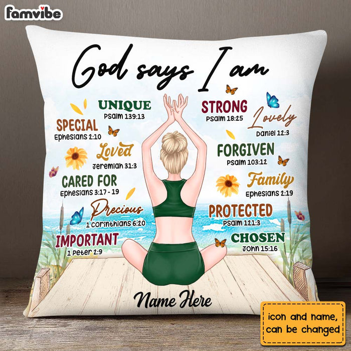 Personalized Gift For Daughter God Says I Am Pillow 22736 Famvibe