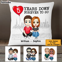 Personalized Couple Anniversary Pillow JL153 85O53 thumb 1