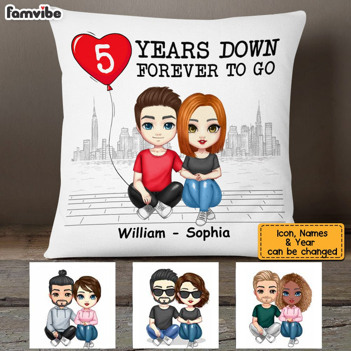 Personalized Couple Anniversary Pillow JL153 85O53 1