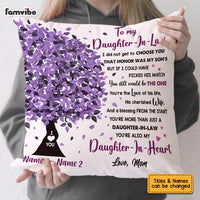 Personalized Daughter In Law Tree Pillow MR42 67O36 thumb 1