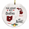 Personalized Besties At Heart Long Distance Ornament SB221 30O47 1