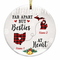 Personalized Besties At Heart Long Distance Ornament SB221 30O47 thumb 1