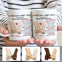 Personalized Couple The Day I Meet You Mug MR31 67O47 thumb 1