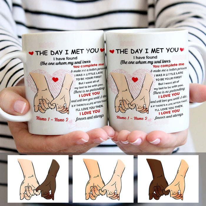 Personalized Couple The Day I Meet You Mug MR31 67O47 1
