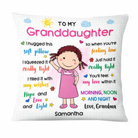 Personalized Gift For Granddaughter Hug This Pillow 23004 thumb 1