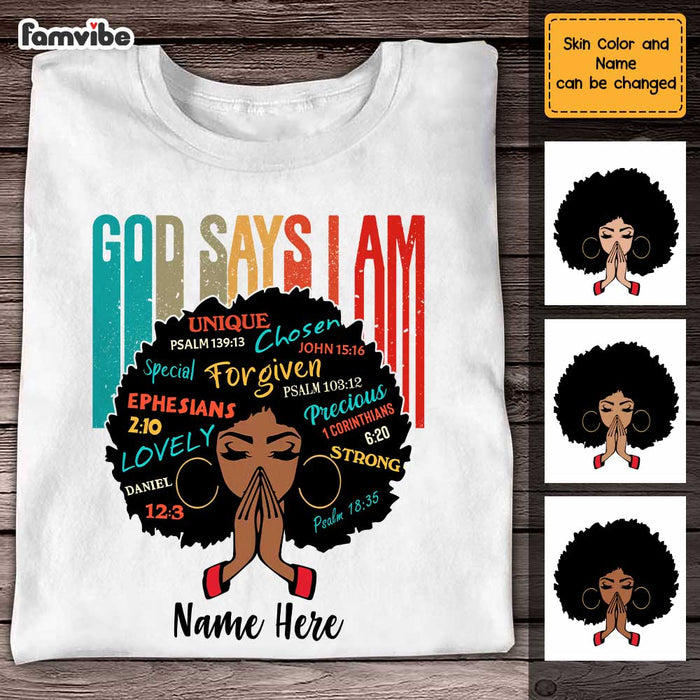 Personalized BWA God Says T Shirt OB43 87O47 1