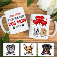Personalized Dog Mom Happy Mother Day Mug MR241 95O47 thumb 1