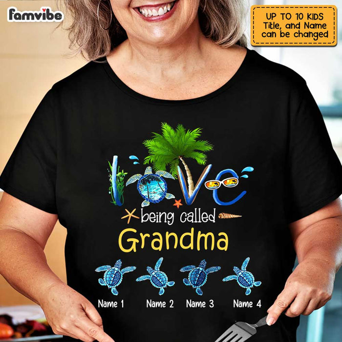 Personalized Grandma Turtle T Shirt JN232 30O47 1