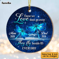 Personalized Blue Dragonfly Memorial Mom Dad Ornament OB192 81O47 thumb 1