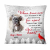 Personalized Dog Memo Photo When Tomorrow Starts Without Me Pillow DB21 85O47 thumb 1
