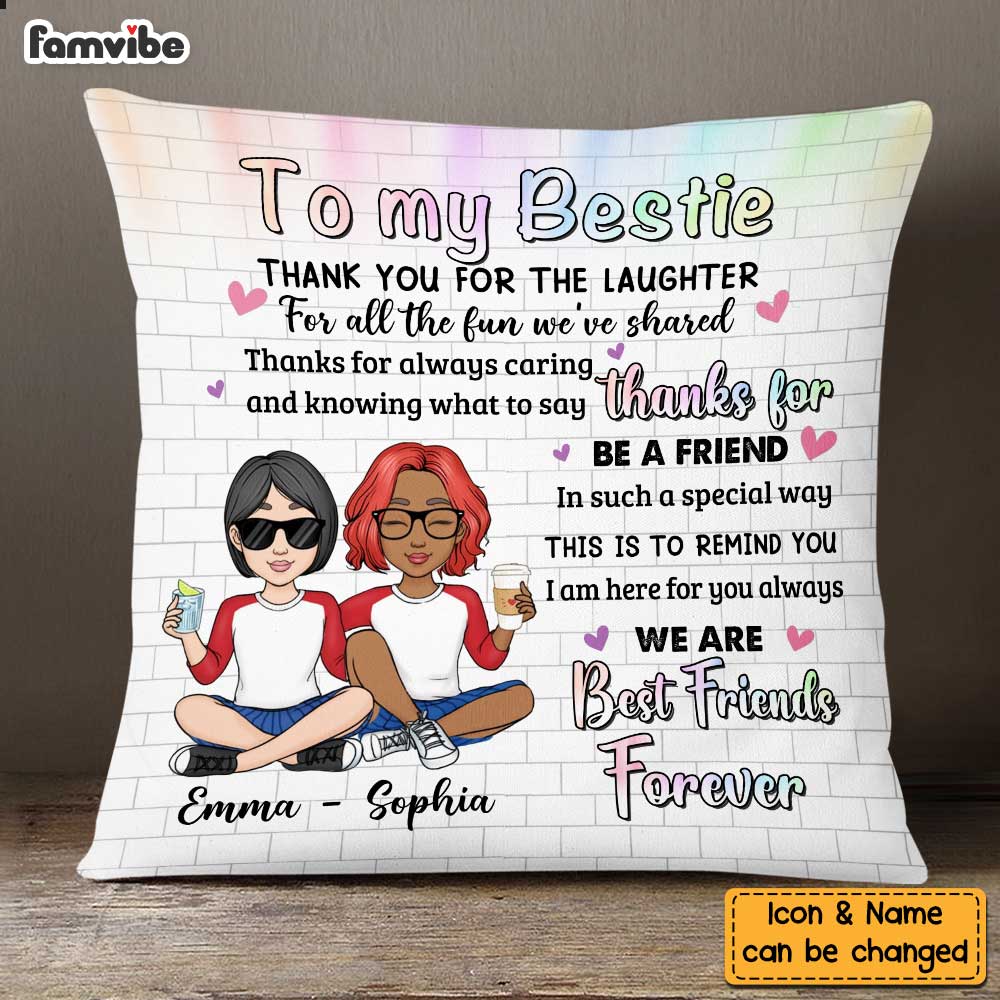 Personalized To My Friend Sister Pillow OB312 23O34