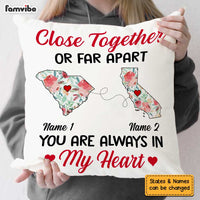Personalized Close Together Long Distance  Pillow SB2422 30O47 thumb 1