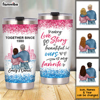 Personalized Love Couple Steel Tumbler JL71 32O53 thumb 1