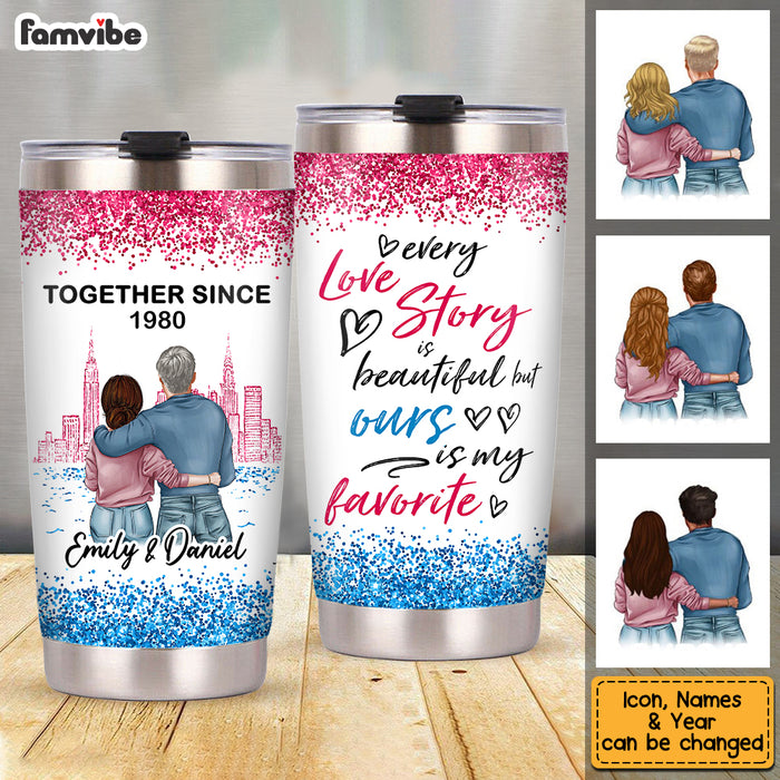 Personalized Love Couple Steel Tumbler JL71 32O53 1