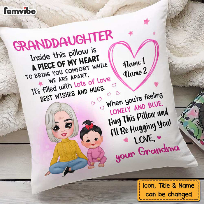 Personalized Granddaughter Hug This Pillow FB163 95O57 1