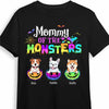 Personalized Mommy Of The Monster Dog Mom Halloween Pumpkin T Shirt AG183 58O47 1