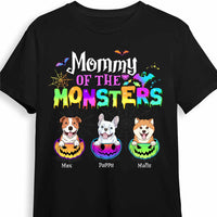 Personalized Mommy Of The Monster Dog Mom Halloween Pumpkin T Shirt AG183 58O47 thumb 1