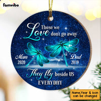 Personalized Blue Dragonfly Memorial Mom Dad Ornament OB192 81O47 thumb 1