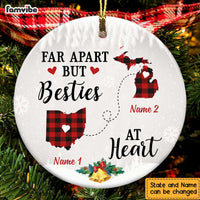 Personalized Besties At Heart Long Distance Ornament SB221 30O47 thumb 1
