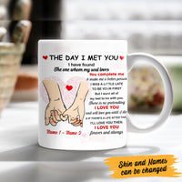 Personalized Couple The Day I Meet You Mug MR31 67O47 thumb 1