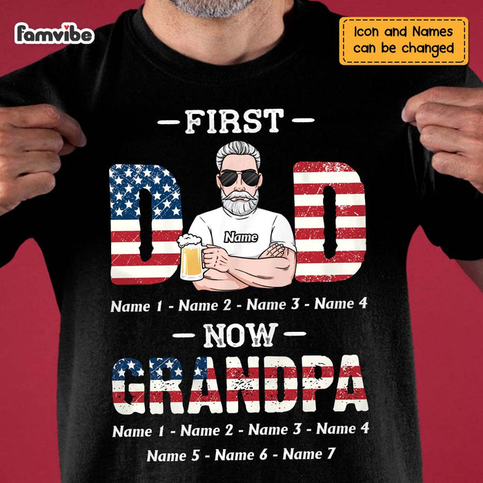 Personalized Dad Grandpa 4th of July Independence Day T Shirt MY192 32O47 1