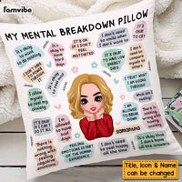 Personalized Mental Health Breakdown Affirmations Pillow AG205 58O47 thumb 1