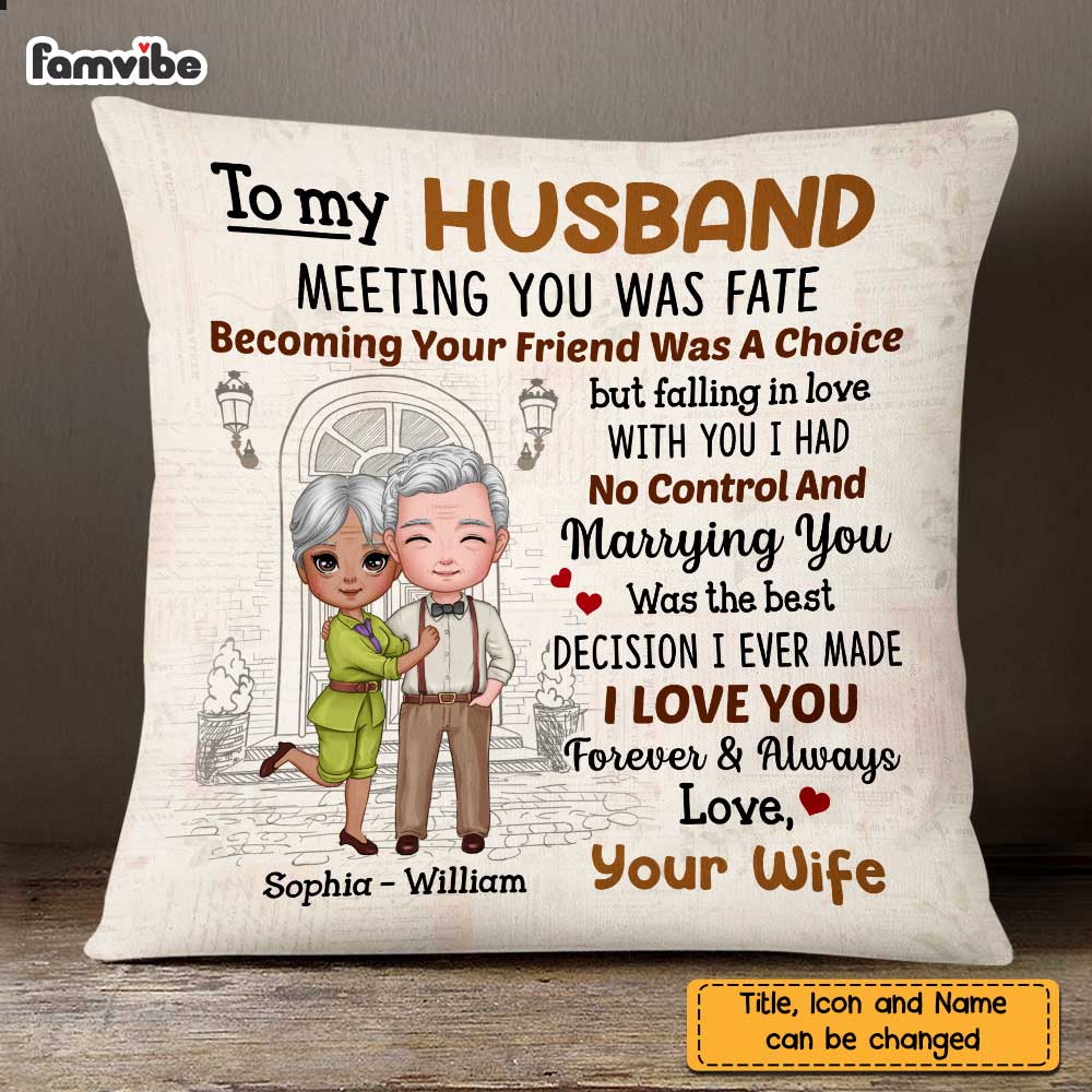 Personalized To My Husband Pillow JN162 85O47