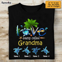 Personalized Grandma Turtle T Shirt JN232 30O47 thumb 1